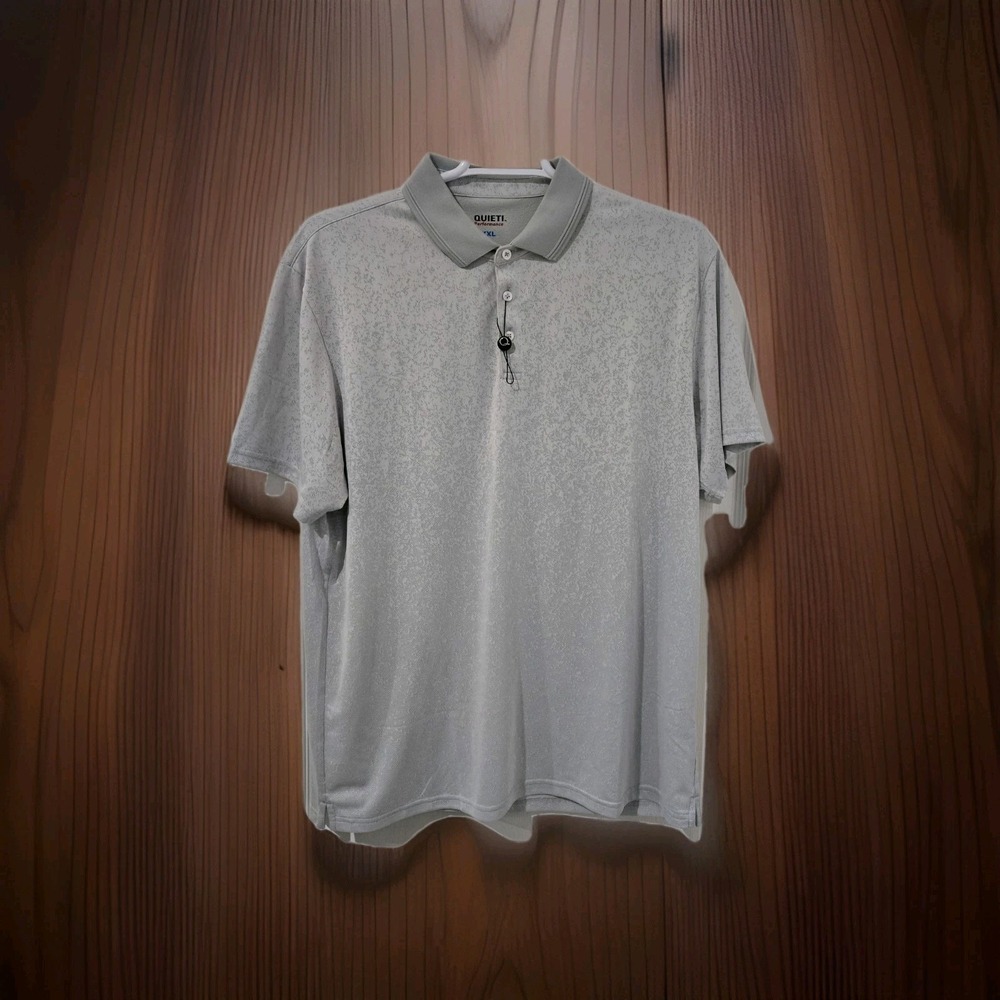 Quieti Performance Golf Polo Shirt 2xl NWOT Gray Preppy Classic Chest 52‎